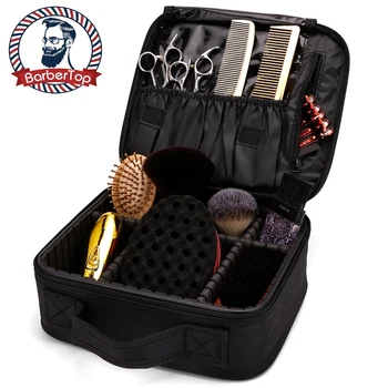 Нов Кабинковия кутия за фризьорски инструменти, чанта за грим, косметичка, органайзер за четки за рисуване и за съхранение на багаж, пътна кутия с регулируема каишка