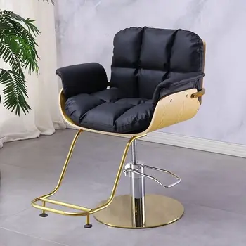 Просто Grooming стол Специално Коса стол Подемни Стол от неръждаема стомана Столче За фризьорски салон Въртящата Повдигаща мебели