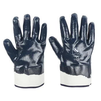 Работни ръкавици от нитриловой каучук, водоустойчив маслоустойчив механизми за Защита на труда в градината, предпазни ръкавици с утолщением за ръце