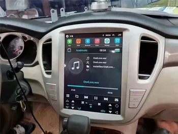Радиото в автомобила Tesla Screen За Toyota Highlander 2005 Toyota KLUGER 2003 Android 13 GPS Авторадио Мултимедиен Плейър Главното устройство