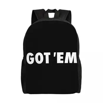 Раница Got ' Em за мъже и жени, водоустойчив училищна чанта за колеж, чанта за книги с принтом