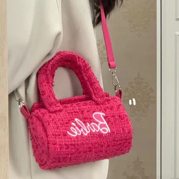 Розови, чанти, чанта-месинджър, чанти през рамо под формата на Бостън За жени, Ежедневни дамски чанти през рамо, Елегантни дамски чанти
