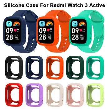 Силиконов Защитен калъф за Redmi Watch3 Active Защитен Калъф Мека Устойчиво На Надраскване Рамка Бамперная Обвивка Защита От Драскотини