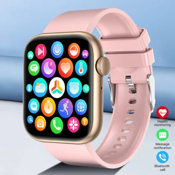 Смарт часовници за жени с пълен сензорен екран, Bluetooth-предизвикателство, водоустойчиви часовници, спортни фитнес тракер, умен часовник Lady Reloj Mujer