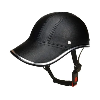 Стил бейзболни шапки Мотоциклет полушлем Защитна шапка каска за половината от лицето Реколта шапка Защитна каска Велосипеден шлем Шапка