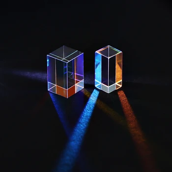 Трикольор crystal prism с декорация във формата на слънчева светлина, Куб, цветен декомпрессионный лампа: Подарък стъклен слънцезащитен лампа