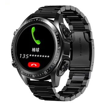 Умен часовник JM03, мъжки умен часовник Tws, 2 В 1, Hi-Fi стерео безжични слушалки, разход на телефонен разговор чрез Bluetooth за Android и IOS
