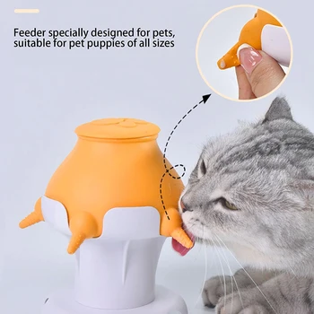 Устройство за хранене на кученца, устройство за хранене на домашни любимци, Силиконова ясла за мляко на самообслужване С 5 станции за хранене на котенца, молокоотсос