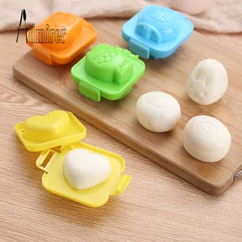 Форма за варени яйца с Хубави 3D Анимационни Пръстен за яйца форма за приготвяне на Bento, Нож за Декорация на Яйца, Инструмент за кухненски принадлежности за кухня