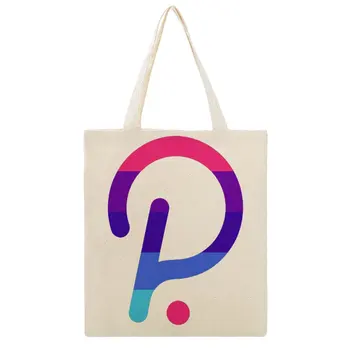 Цветна Холщовая чанта на точки с Хумористична Графика, Голям Платно раница Martin, Висококачествени Креативни чанти